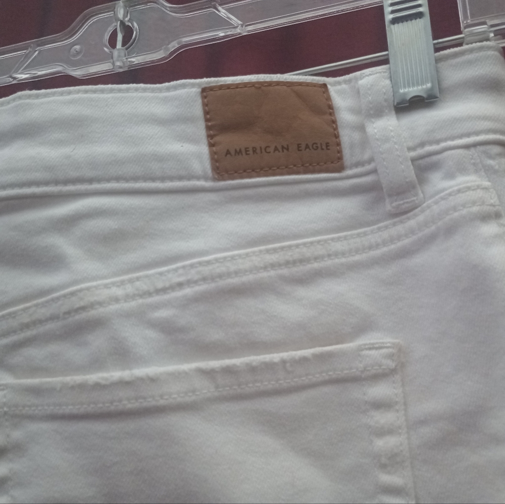 American Eagle white cut off shorts - Picture 3 of 6